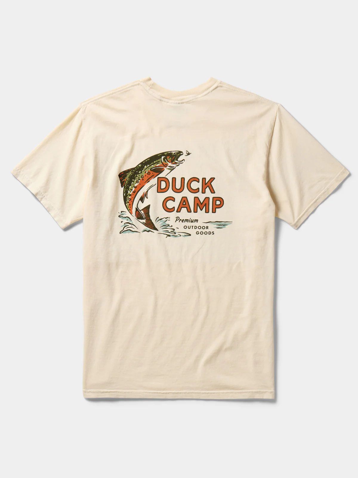 Trout Camp Graphic T-Shirt- Ivory